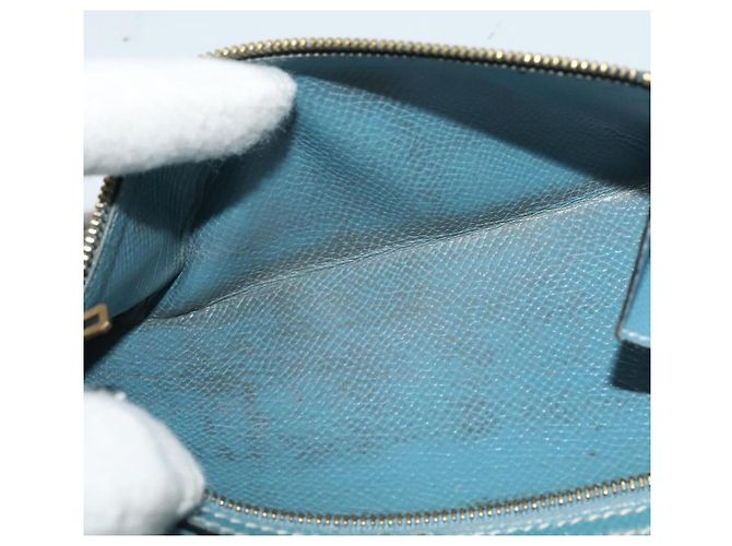 Hermès HERMES Billetera Larga de Cuero Azul Auth bs26436 - vista 18