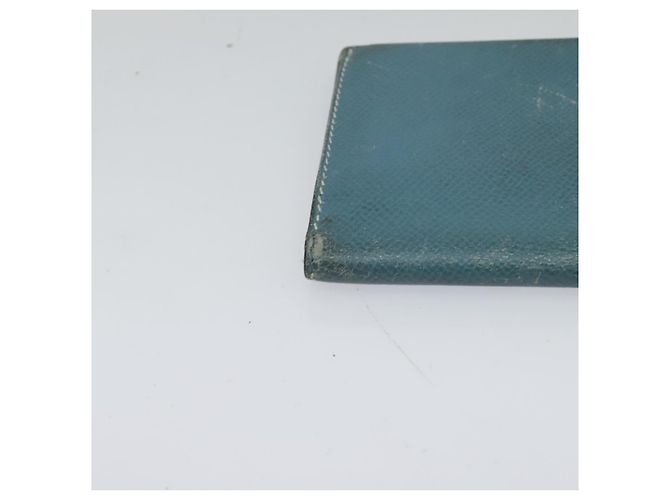 Hermès HERMES Billetera Larga de Cuero Azul Auth bs26436 - vista 8