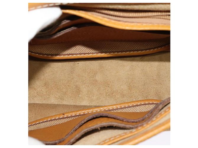 Céline Borsa a mano CELINE in pelle 2 vie gialla Auth 124515 Giallo - vista 10