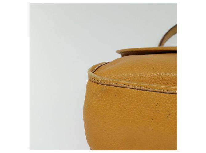 Céline Borsa a mano CELINE in pelle 2 vie gialla Auth 124515 Giallo - vista 14