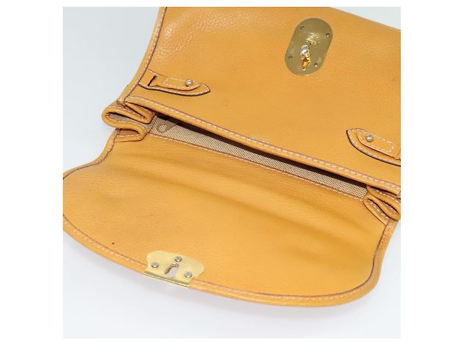 Céline Borsa a mano CELINE in pelle 2 vie gialla Auth 124515 Giallo - vista 18