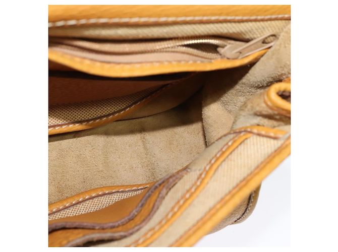 Céline Borsa a mano CELINE in pelle 2 vie gialla Auth 124515 Giallo - vista 20