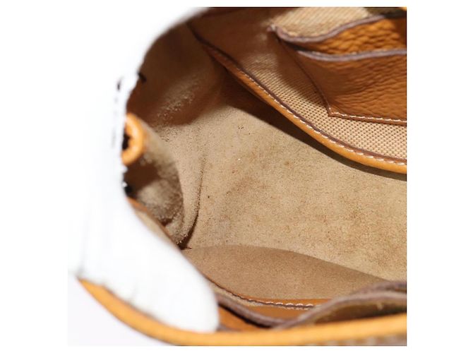 Céline Borsa a mano CELINE in pelle 2 vie gialla Auth 124515 Giallo - vista 21