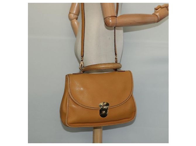 Céline Borsa a mano CELINE in pelle 2 vie gialla Auth 124515 Giallo - vista 25