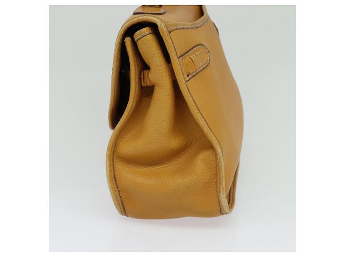 Céline Borsa a mano CELINE in pelle 2 vie gialla Auth 124515 Giallo - vista 4