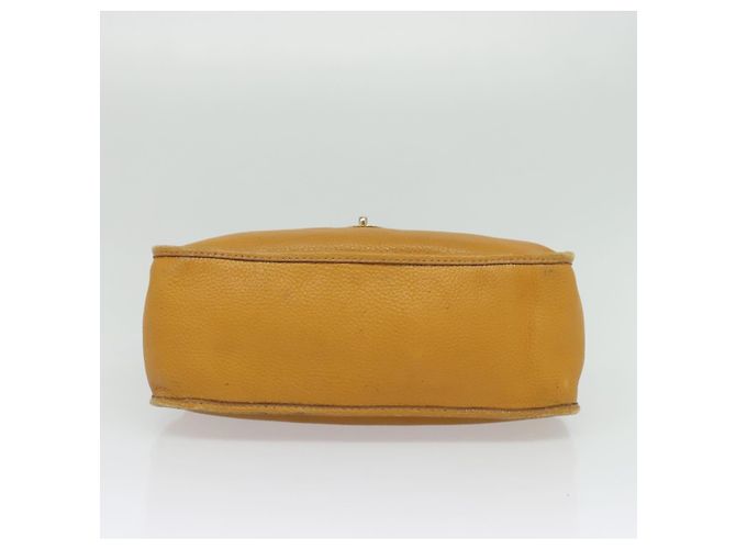 Céline Borsa a mano CELINE in pelle 2 vie gialla Auth 124515 Giallo - vista 5