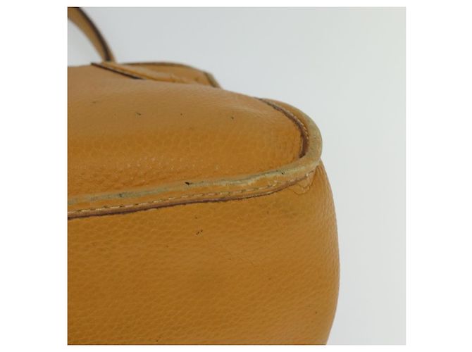 Céline Borsa a mano CELINE in pelle 2 vie gialla Auth 124515 Giallo - vista 9