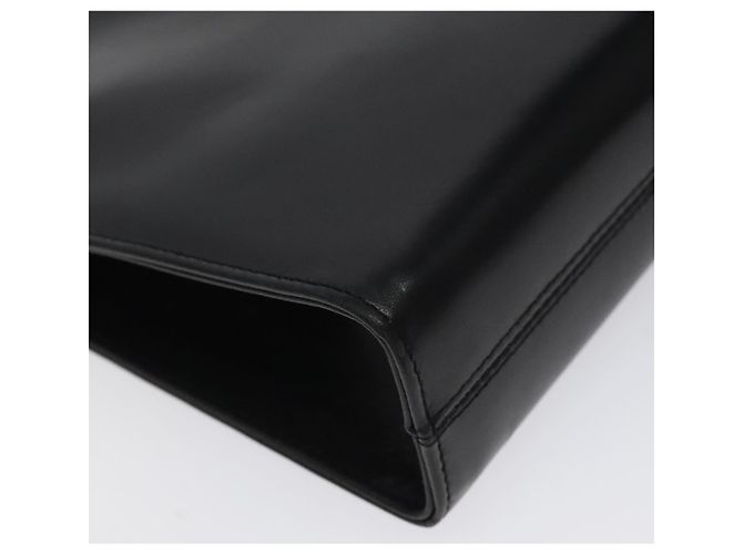 Borsa a spalla a catena Salvatore Ferragamo in pelle nera e oro Auth am8545 Nero D'oro - vista 11