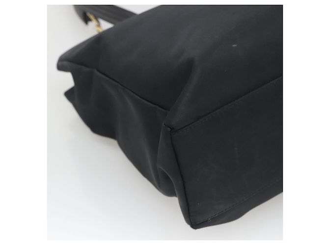 Borsa tote Gianni Versace in nylon nero e oro Auth bs25747 D'oro - vista 13