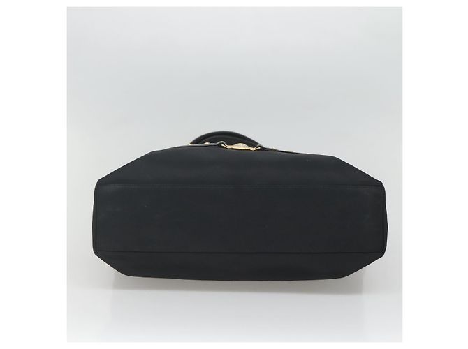 Borsa tote Gianni Versace in nylon nero e oro Auth bs25747 D'oro - vista 9