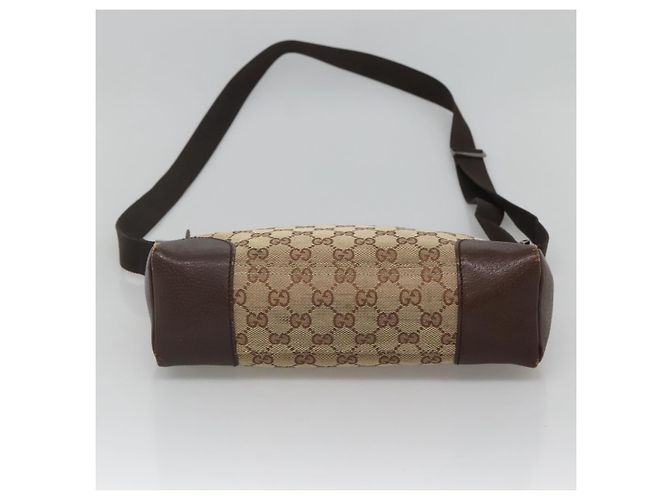 Borsa a Spalla GG Canvas GUCCI Beige Argento 114273 Auth SW829 - vista 9