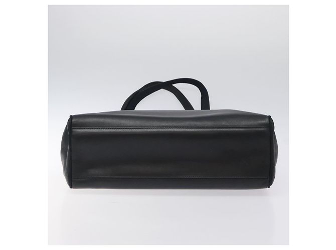 Borsa Tote Vala in pelle blu navy oro di Salvatore Ferragamo Auth bs26090 - vista 9