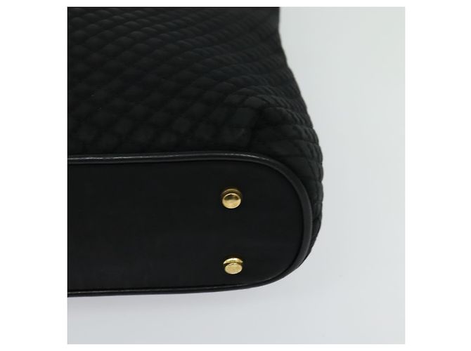 BALLY Borsa a Spalla a Catena Nylon Nero Oro Auth BD2129 D'oro - vista 14