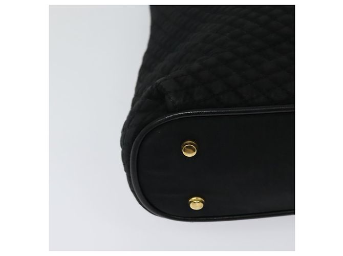 BALLY Borsa a Spalla a Catena Nylon Nero Oro Auth BD2129 D'oro - vista 15