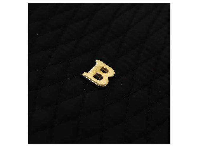 BALLY Borsa a Spalla a Catena Nylon Nero Oro Auth BD2129 D'oro - vista 17