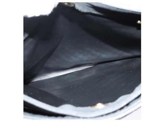 BALLY Borsa a Spalla a Catena Nylon Nero Oro Auth BD2129 D'oro - vista 21