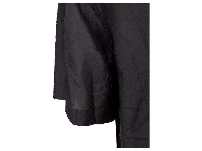 MSGM Black Silk Bowling Shirt - view 6