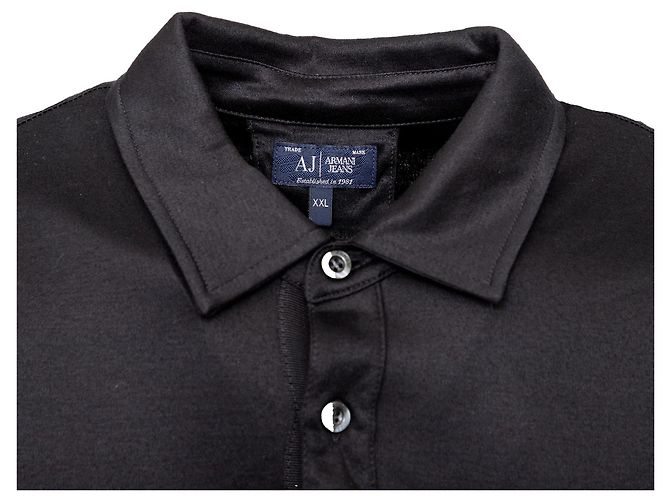 Polo T-shirt Armani Jeans Nero - vista 3