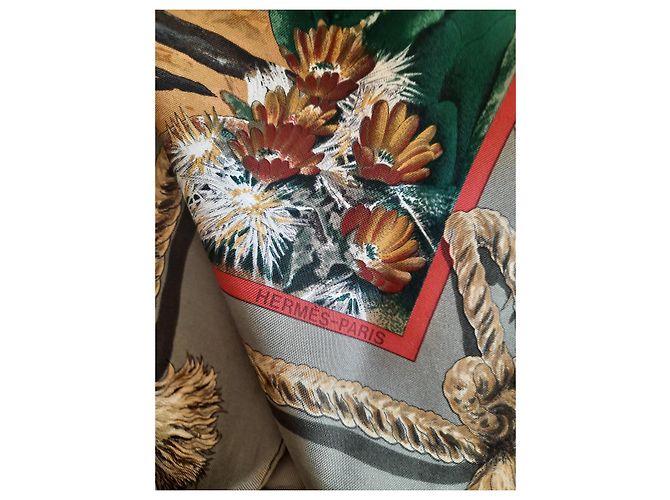 Foulard Hermès intitolato 'Pony Express' di Olivier Kermit - 1993 Multicolore - vista 5