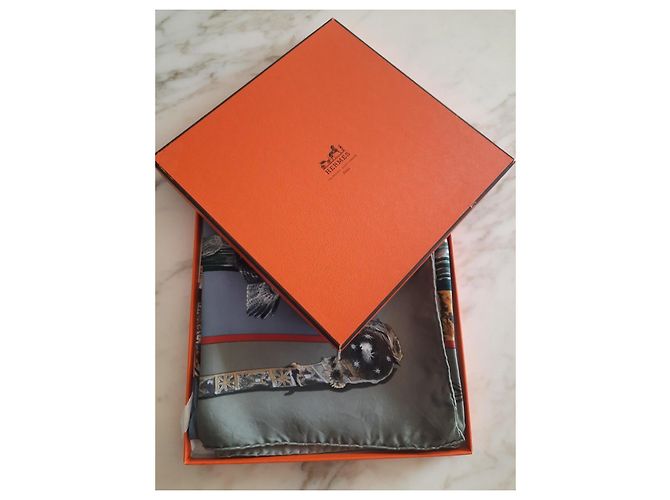 Foulard Hermès intitolato 'Pony Express' di Olivier Kermit - 1993 Multicolore - vista 6
