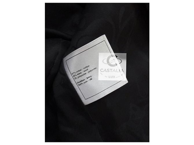 Chanel Artisanal CC Knöpfe schwarze Tweedjacke 38 FR - Ansicht 14