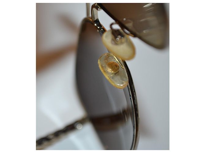 Occhiali da sole Chanel polarizzati oro D'oro - vista 8