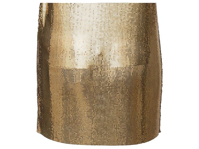 Autre Marque Metallisches Kleid Fausto Pugliesi Silber - Ansicht 6