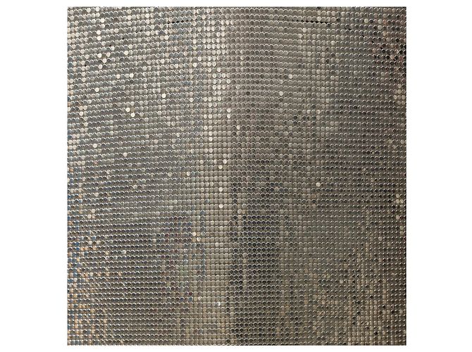 Autre Marque Metallisches Kleid Fausto Pugliesi Silber - Ansicht 8