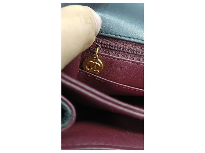 Coco Handle Pochette Chanel Flap en cuir noir - vue 3