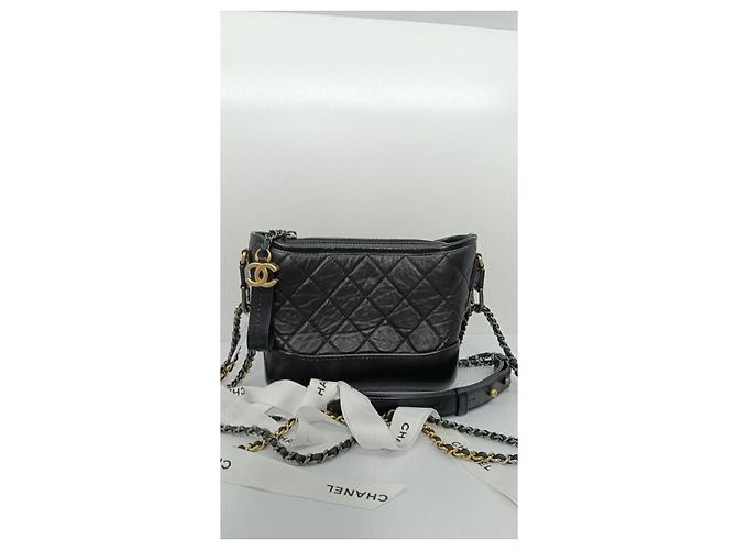 Chanel Borsa hobo Gabrielle piccola Nero - vista 2