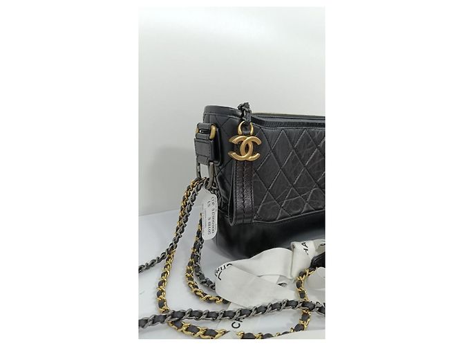 Chanel Borsa hobo Gabrielle piccola Nero - vista 3
