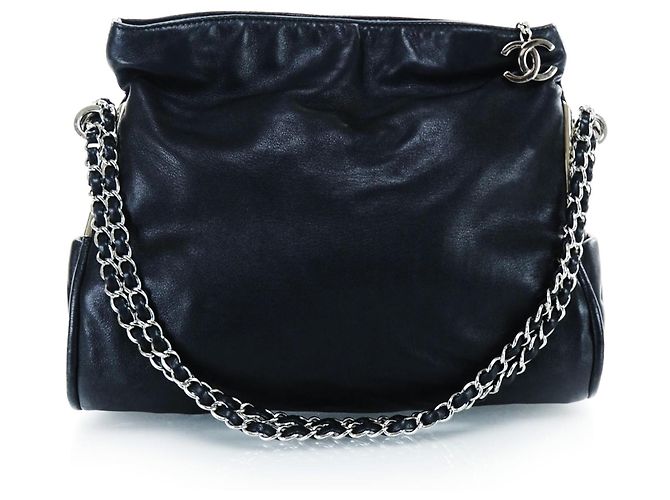 Chanel Modern Hobo Chain Around Slouch Bag Pelle di agnello nera Nero - vista 10