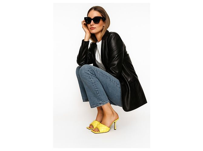 Infradito gialle Bottega Veneta LIDO Giallo - vista 5