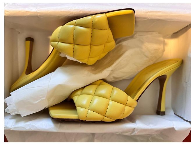 Infradito gialle Bottega Veneta LIDO Giallo - vista 7