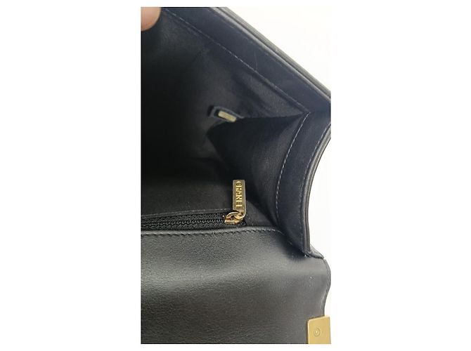 Boy Chanel Borsa I Go Chevron Pelle Nera Nero - vista 10