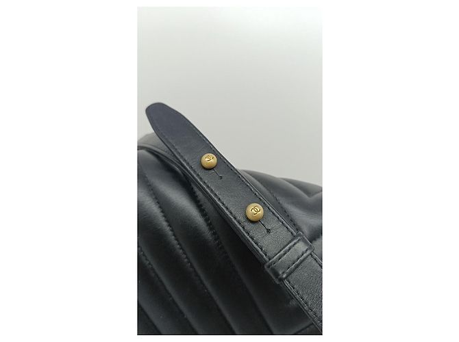 Boy Chanel Borsa I Go Chevron Pelle Nera Nero - vista 5