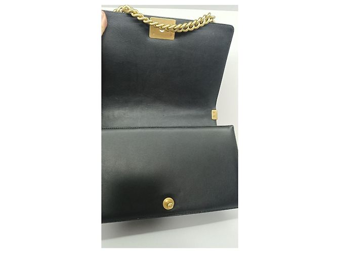 Boy Chanel Borsa I Go Chevron Pelle Nera Nero - vista 7