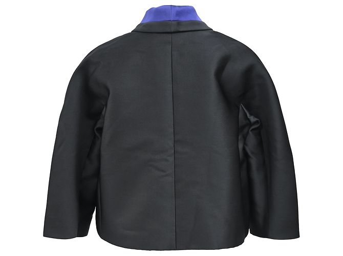 Max Mara Oversized-Jacke aus schwarzem Polyester - Ansicht 3