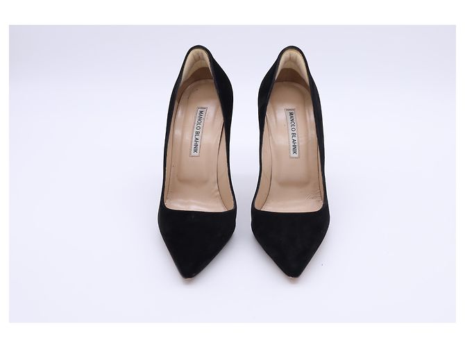 Manolo Blahnik BB Pumps aus schwarzem Wildleder - Ansicht 9