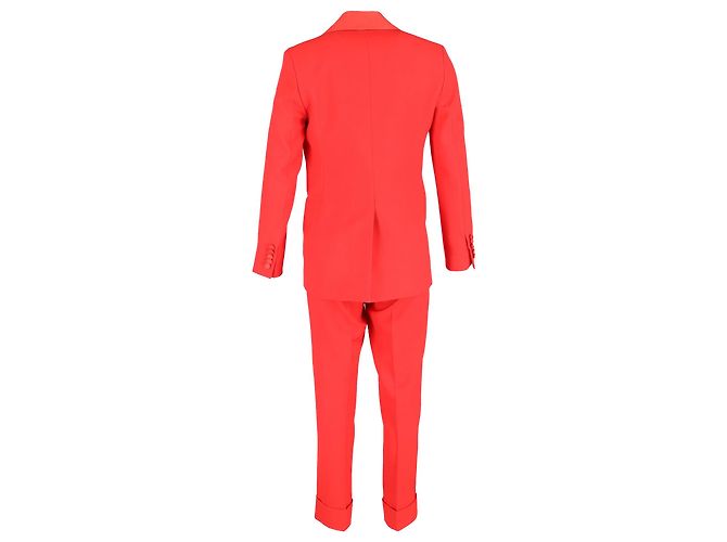 Conjunto de blazer e calças de botão único Joseph em poliéster vermelho - vista 3