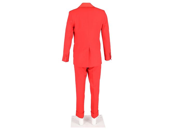 Conjunto de blazer e calças de botão único Joseph em poliéster vermelho - vista 6