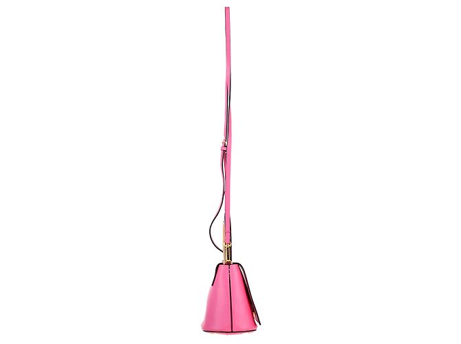 Borsa a tracolla Marni Pannier in pelle rosa Marrone - vista 2