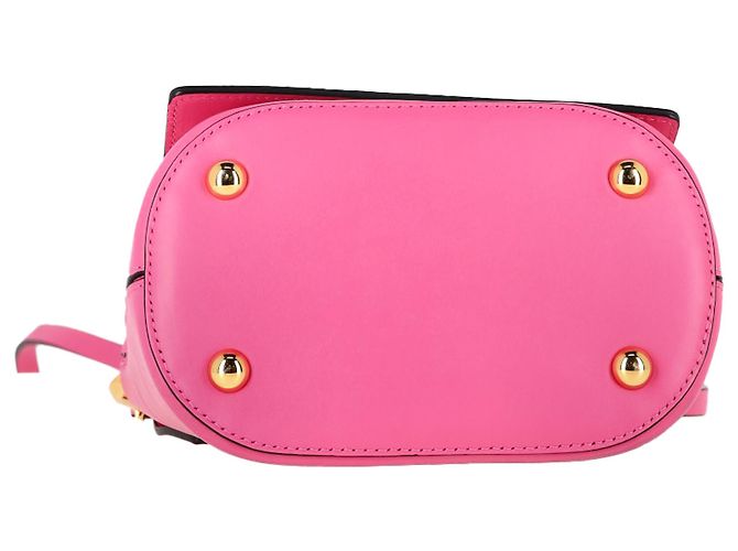 Borsa a tracolla Marni Pannier in pelle rosa Marrone - vista 4
