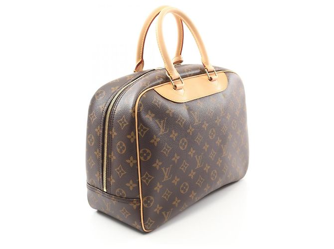 Sac à main Louis Vuitton Monogram Deauville M47270 Marron - vue 2