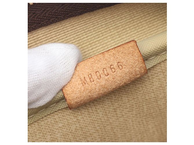 Sac à main Louis Vuitton Monogram Deauville M47270 Marron - vue 5