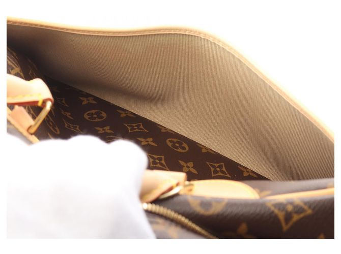 Sac à main Louis Vuitton Monogram Deauville M47270 Marron - vue 6