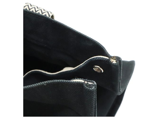 Hermès Cannes MM Canvas Tote Bag Schwarz - Ansicht 5