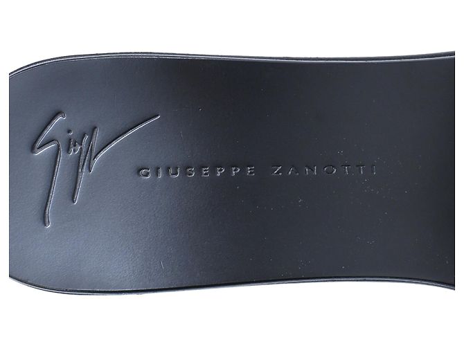 Sandali in pelle argentata decorati con cristalli Giuseppe Zanotti Argento Metallico - vista 7
