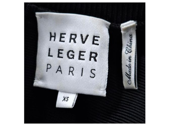 Abito mini a spalla unica con taglio Herve Leger in rayon nero - vista 3