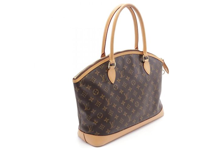 Bolso Tote Horizontal Louis Vuitton Monogram Lockit M40104 Castaño - vista 2